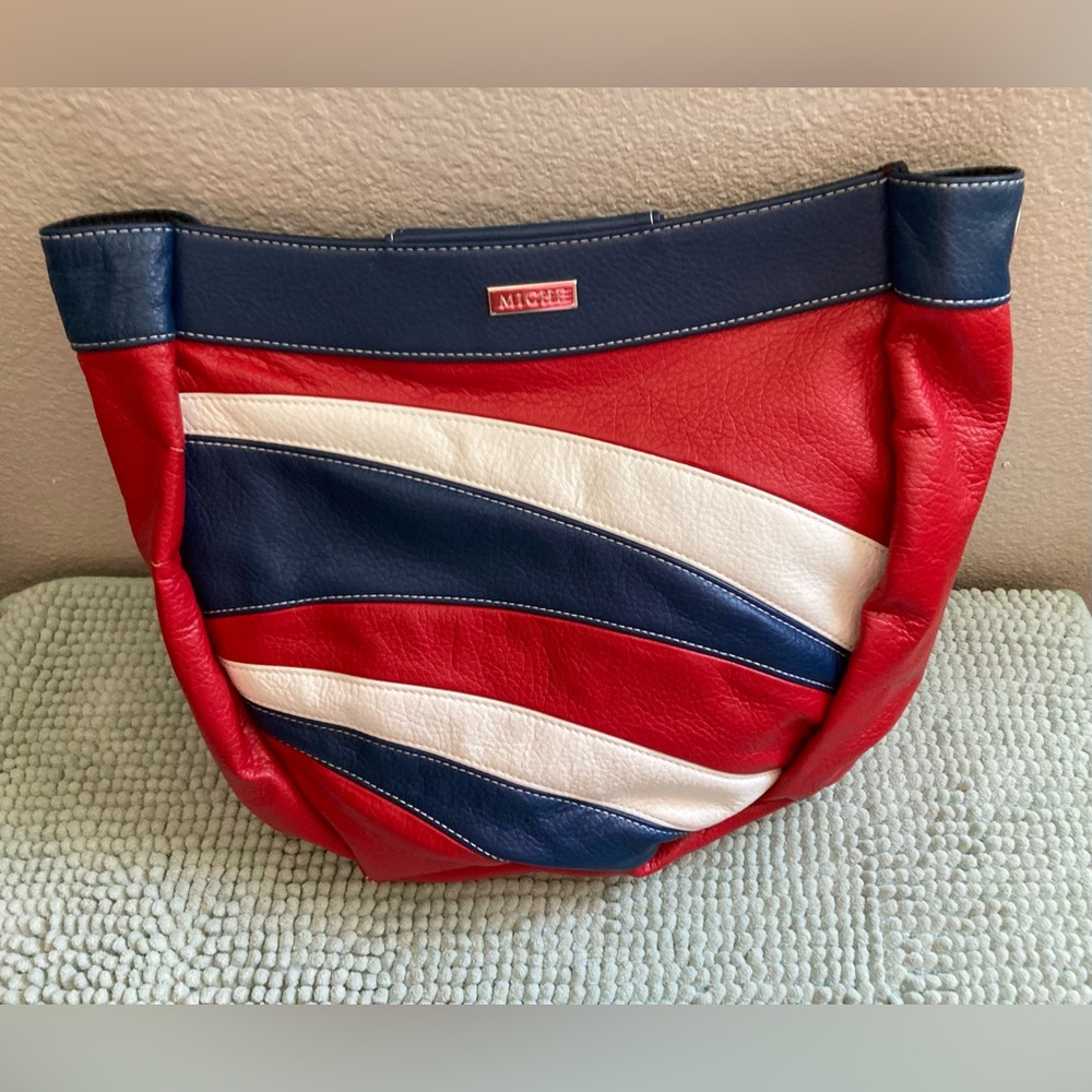 Miche Demi Glory Shell with Red, White & Blue Striped Design Retired